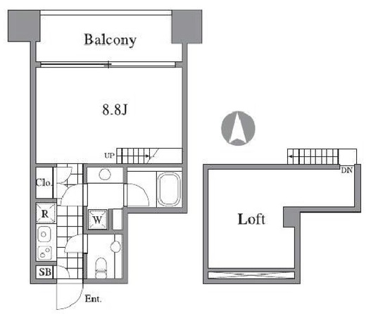 RIZ高輪 605 間取り図