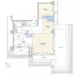 デュオフラッツ赤坂 801 間取り図