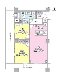 シティインデックス三田伊皿子坂 4階 間取り図