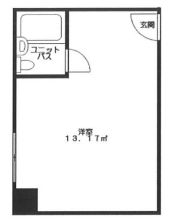 赤坂レジデンシャルホテル 4階 間取り図