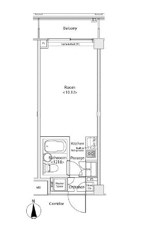 イプセ蒲田ウエスト 113 間取り図