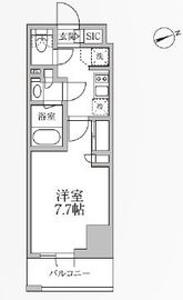 レジディア新御徒町2 707 間取り図