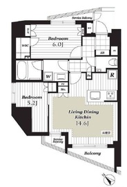 ピアース初台センティア 15階 間取り図