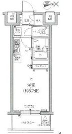 エスコート麻布十番 4階 間取り図