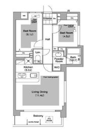 コンフォリア下落合 501 間取り図