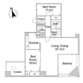 テラス日新 1401 間取り図