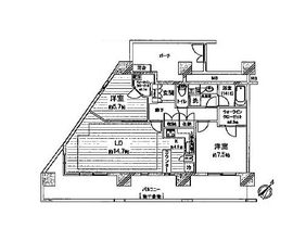 アーバンドックパークシティ豊洲タワー 7階 間取り図