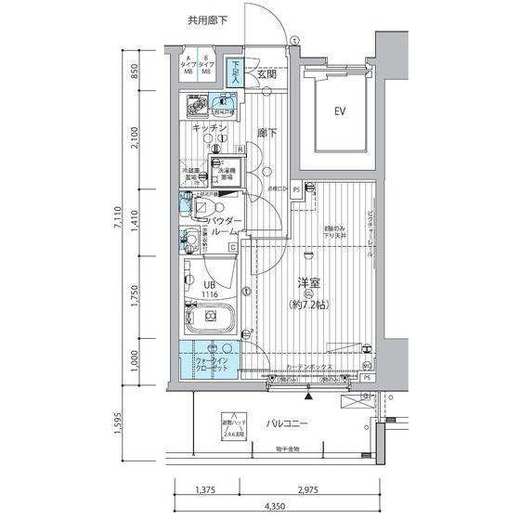 メインステージ三田アーバンスクエア 3階 間取り図