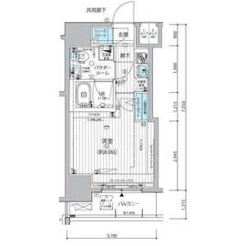 メインステージ三田アーバンスクエア 3階 間取り図