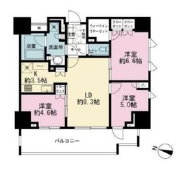 ブランズ代々木 12階 間取り図