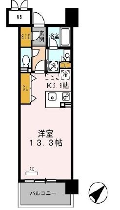 ロイヤルパークス豊洲 531 間取り図