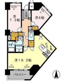 ロイヤルパークス豊洲 814 間取り図