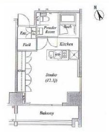 コートヒルズ広尾南 6階 間取り図