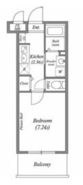 JM高輪レジデンス 404 間取り図