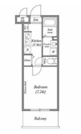 JM高輪レジデンス 406 間取り図