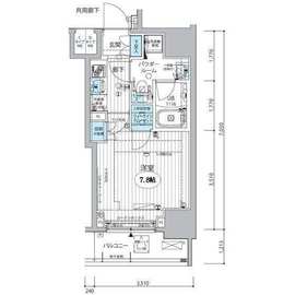 メインステージ三田アーバンスクエア 4階 間取り図