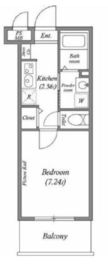 JM高輪レジデンス 207 間取り図