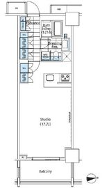 コンフォリア新宿イーストサイドタワー 421 間取り図