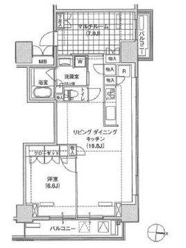 ブリリアイスト東雲キャナルコート 432 間取り図