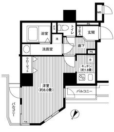 カスタリア初台 506 間取り図