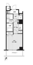 カスタリア初台 102 間取り図