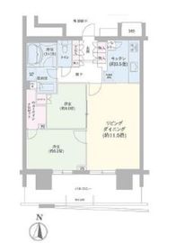 アーバンドックパークシティ豊洲タワー 14階 間取り図