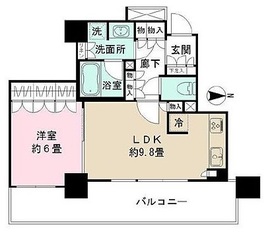 パークタワー秋葉原 6階 間取り図