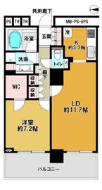 ブリリアタワー大崎 8階 間取り図