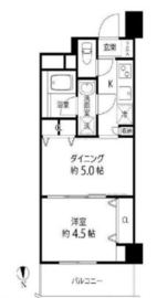 デュオステージ白金高輪 303 間取り図