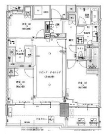 ベイズタワー＆ガーデン 22階 間取り図