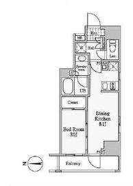 レジディア御茶ノ水3 201 間取り図