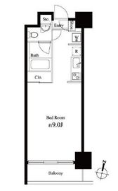 グレンパーク秋葉原イースト 702 間取り図