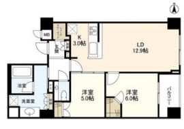 グレンパーク駒場 6階 間取り図