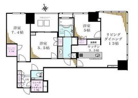 シティタワーズ豊洲ザ・シンボル 9階 間取り図