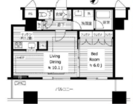 エアライズタワー 10階 間取り図