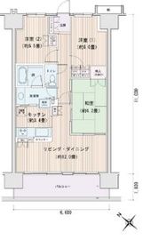 エスティメゾン豊洲レジデンス A517 間取り図