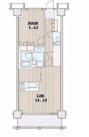 エスティメゾン豊洲レジデンス C1307 間取り図