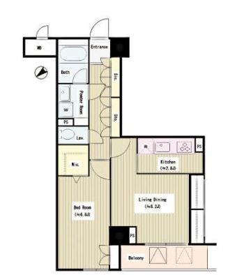 コンフォリア銀座イースト弐番館 903 間取り図