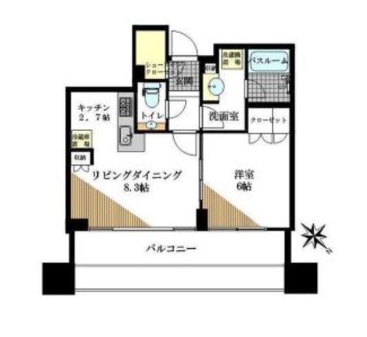 スカイフォレストレジデンス　タワー&スイート 25階 間取り図
