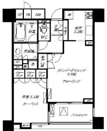 パークコート恵比寿ヒルトップレジデンス 8階 間取り図