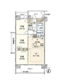 プレシス豊洲 2階 間取り図