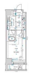 エル・グランジュテ新宿 13階 間取り図