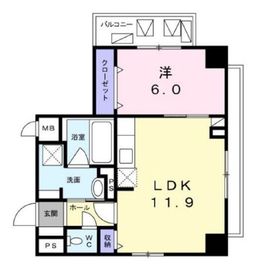 ユヌブリーズ目黒 404 間取り図