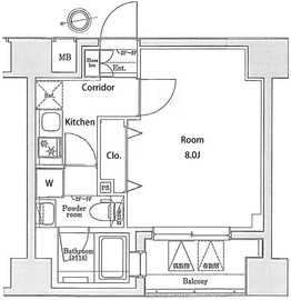 マスターマインド十番 1階 間取り図