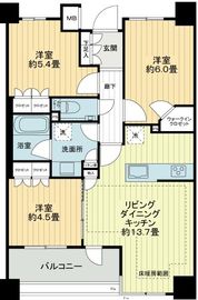 リビオ新宿御苑 2階 間取り図