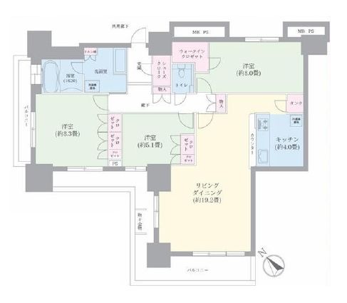 キャナルファーストタワー 42階 間取り図