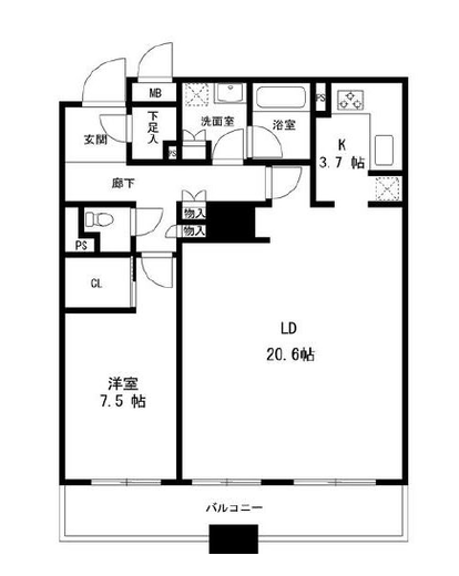 ガレリアグランデ 10階 間取り図