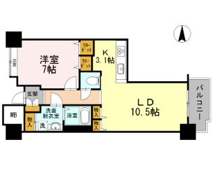 品川シーサイドビュータワー1 505 間取り図