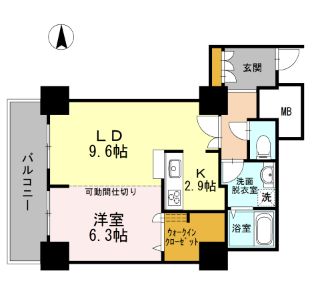 品川シーサイドビュータワー1 1814 間取り図