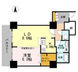 品川シーサイドビュータワー1 1814 間取り図